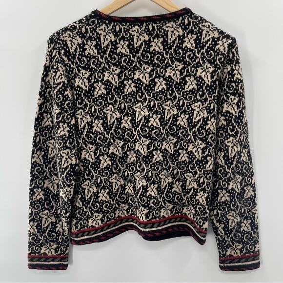 Nomadic Traders Grandmacore Full Zip Ramie Blend Knit Normcore Sweater Medium - Picture 8 of 9